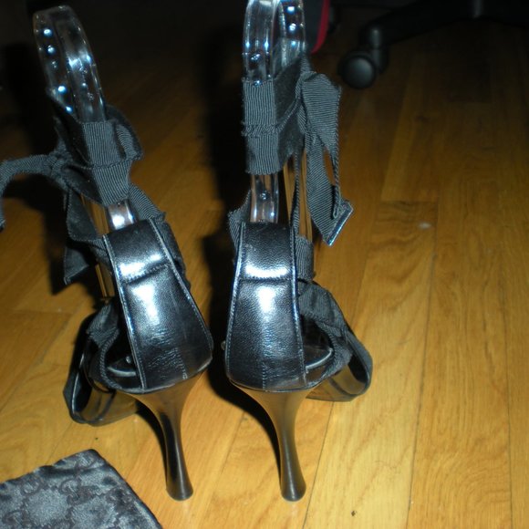 Vintage Gucci Brighton ribbon heels RARE!! Sz 9.5 - Picture 9 of 9